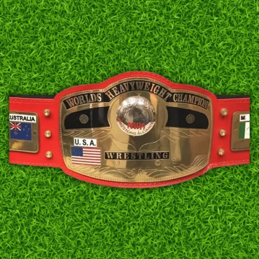 NWA New Red Championship Replica Title Belt