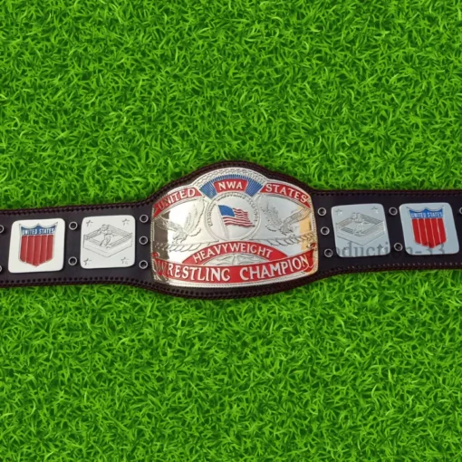 NWA United States Tag Team Wrestling Zinc Championship Belt