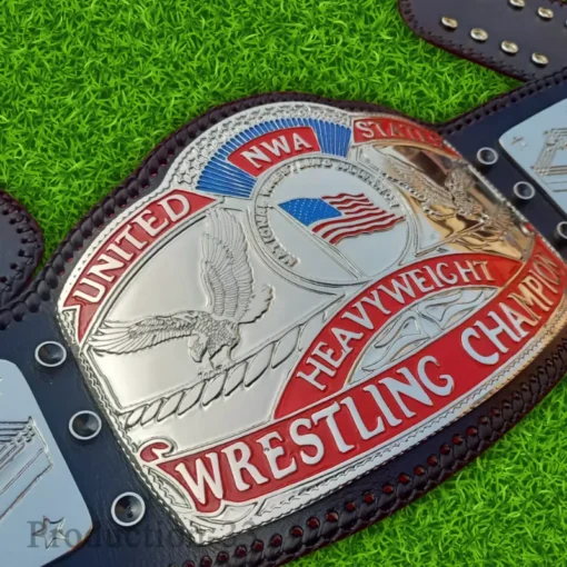 NWA United States Tag Team Wrestling Zinc Championship Belt