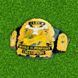 Old UFC MMA Ultimate World SUPERFIGHT Championship Replica Title Belt
